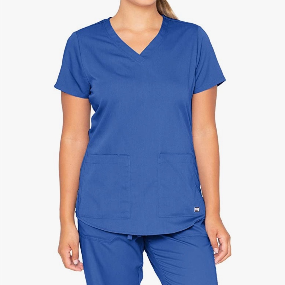 Barco Grey's Anatomy Women's 71166 Two Pocket VNeck Scrub Top With Shirring Back